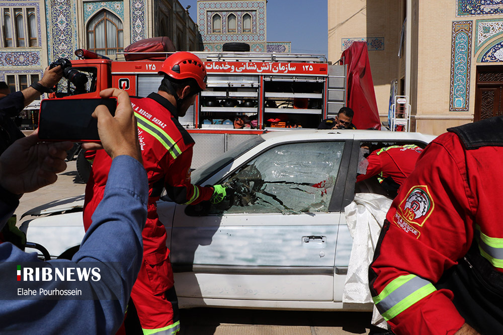 مراسم بزرگداشت روز آتش نشان و خدمات ایمنی در شیراز