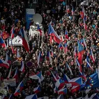 اعتراضات ضد دولتی هزاران نفری در پراگ