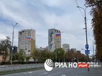 پرچم های روسیه در ماریوپول و دونتسک برافراشته شد