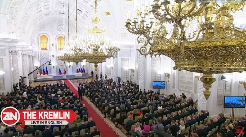 آغاز مراسم الحاق چهار منطقه دونباس به روسیه در کاخ کرملین