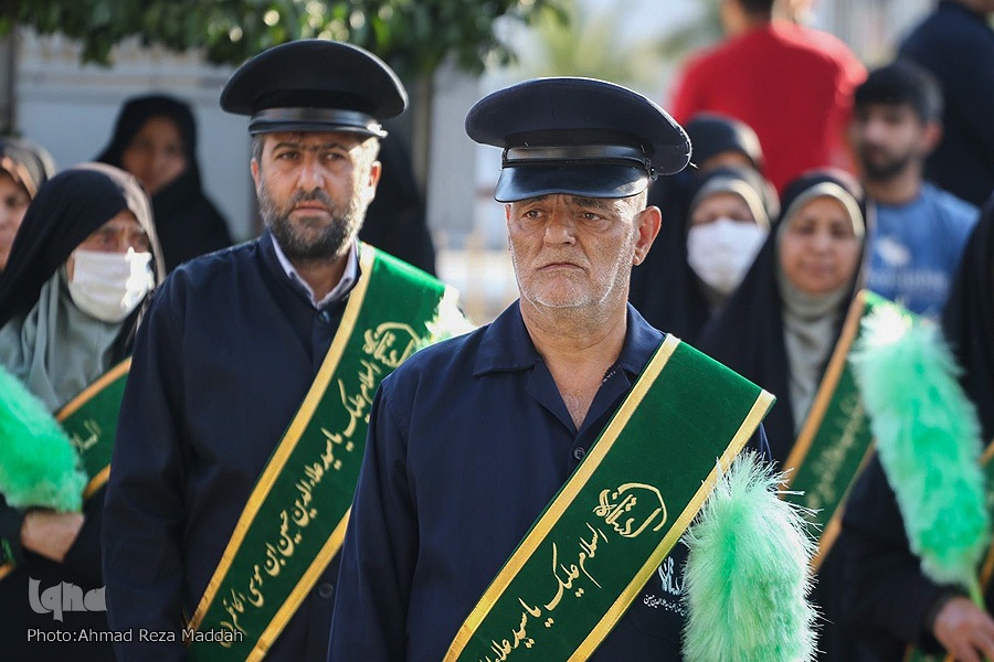 آیین تعویض پرچم آستان حضرت سیدعلاءالدین حسین(ع)‎‎