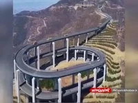 پل جاده عجیب سه طبقه در چین