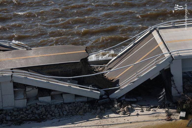 تصاویر هوایی از خسارت طوفان ایان در آمریکا