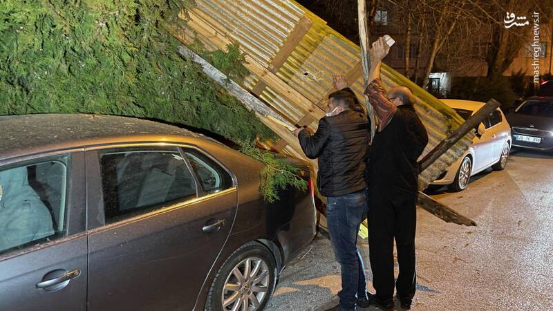 خسارت باد شدید در ترکیه