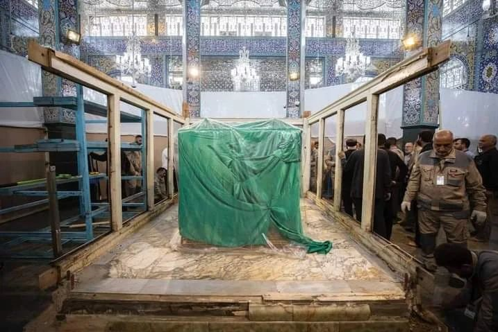 عکس/ نمای متفاوت از حرم حضرت زینب(س) بدون ضریح