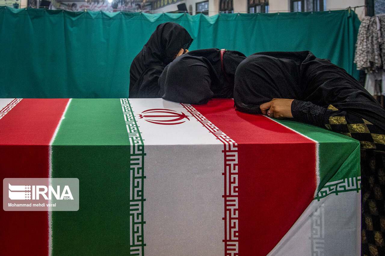 عکس/ وداع با شهید مدافع امنیت مهدی زاهدلویی
