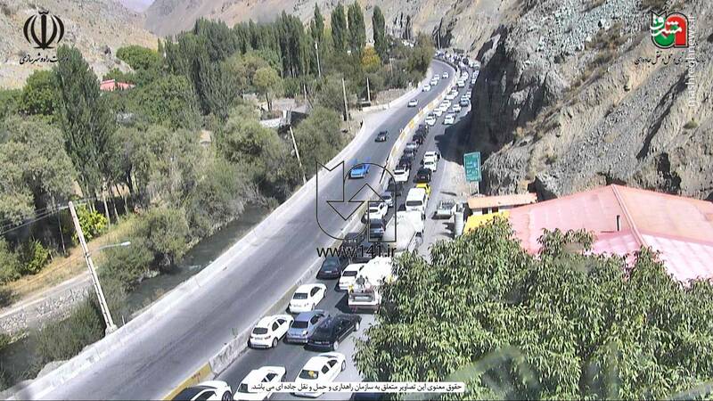 جاده چالوس قبل از شروع تعطیلات
