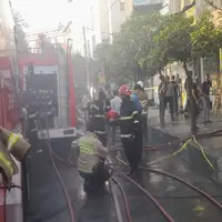 آتش‌سوزی انبار قطعات جاروبرقی در ساری