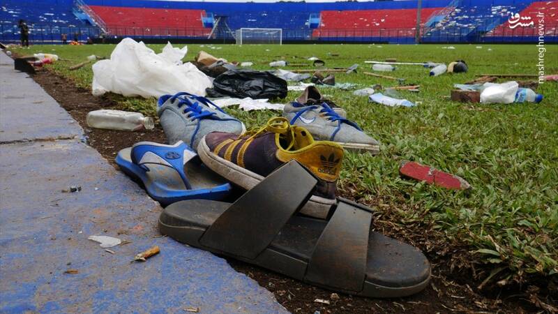 ورزشگاه اندونزی پس از حادثه مرگبار
