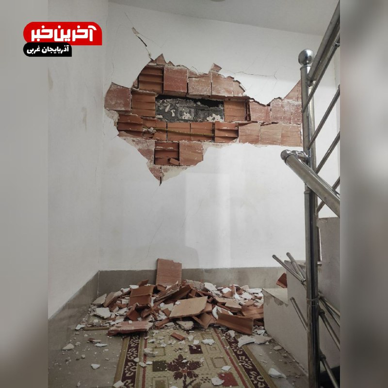عکس/ خسارت شدید خودرو در زلزله خوی