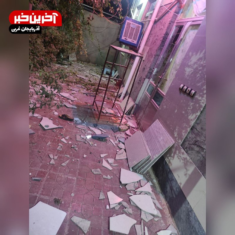 عکس/ خسارت شدید خودرو در زلزله خوی