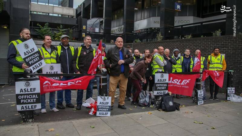  اعتصاب کارگران راه آهن در انگلیس