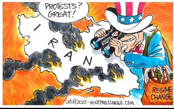 کاریکاتور/ واکنش جالب کاریکاتوریست برزیلی به حوادث اخیر ایران