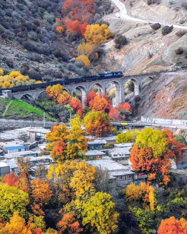 پاییز در راه‌آهن بیشه لرستان