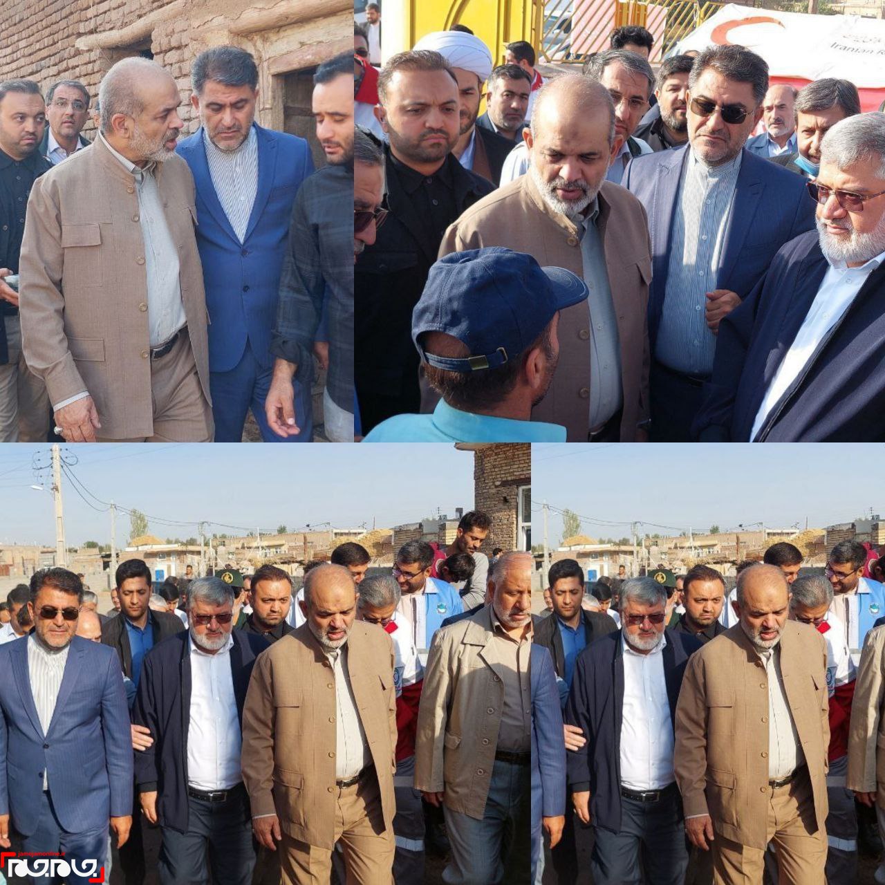 عکس/ بازدید وزیر کشور، از مناطق زلزله شهرستان خوی