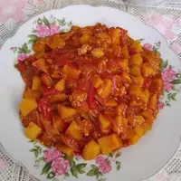 یتیمچه سنتی بادمجان و گوجه تهرانی