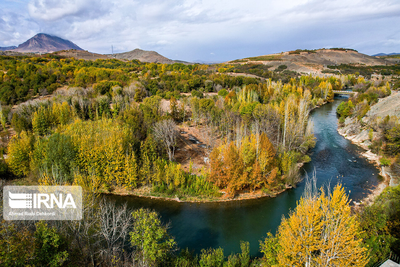 طبیعت پاییزی شهر سامان