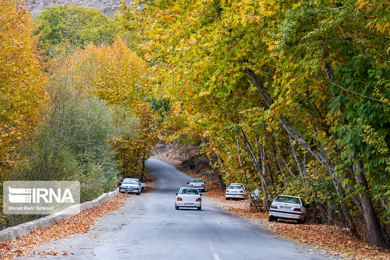 طبیعت پاییزی شهر سامان