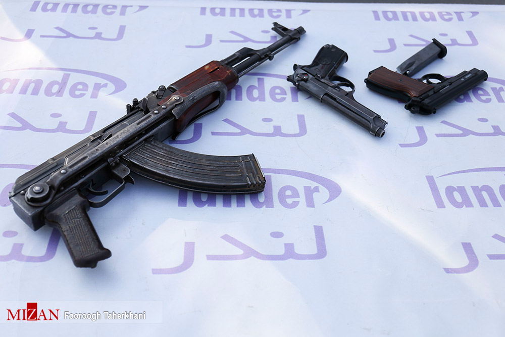 عکس/ سلاح کشف شده از باند سارقان در طرح کاشف پلیس آگاهی