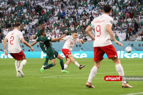 لحظه گل لهستان به عربستان توسط زیلنسکی