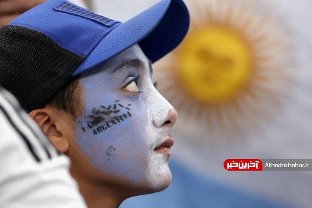 عکس/ شمایل خاص هواداران آرژانتین در انتظار شروع بازی