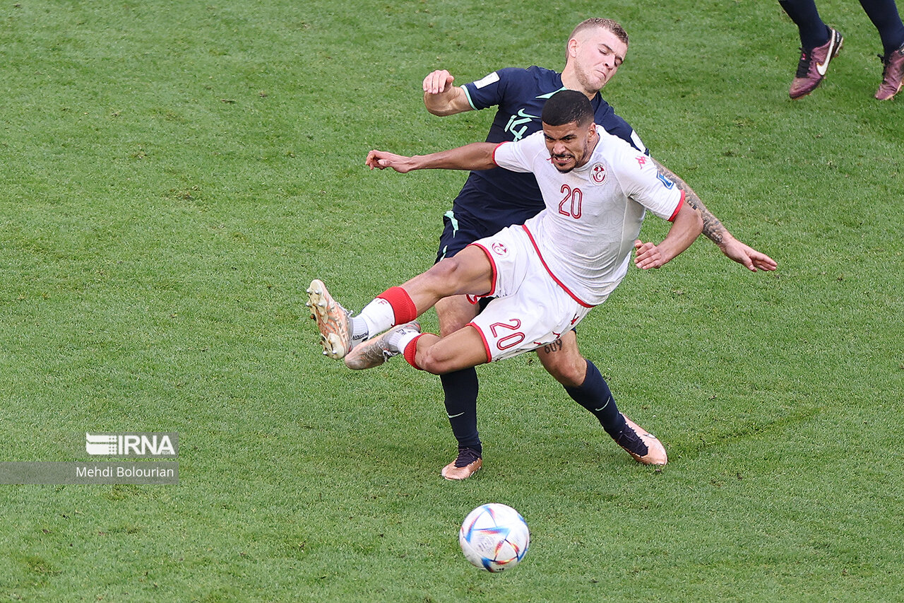 تصاویری جالب از بازی تونس و استرالیا در جام جهانی 2022