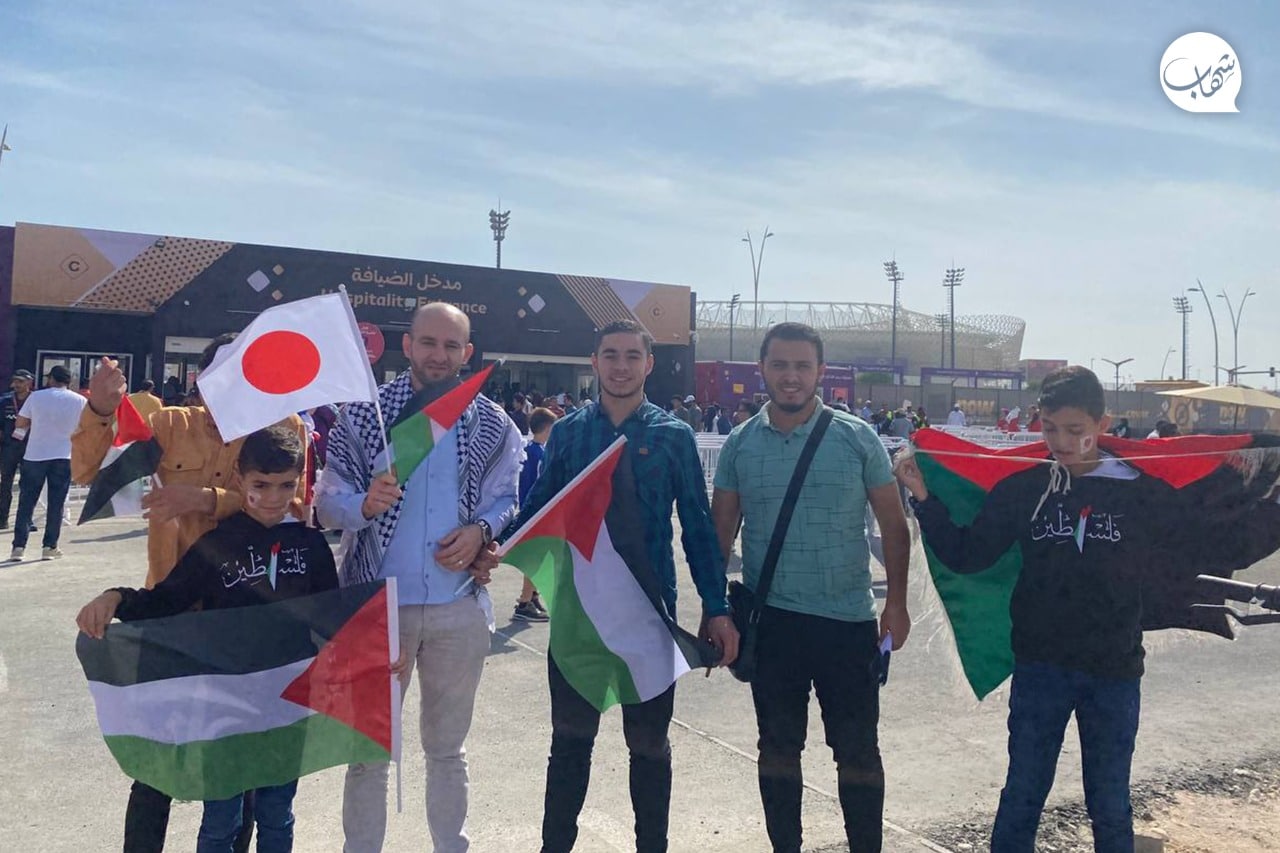 حمایت از ملت فلسطین در حاشیه جام جهانی 2022 قطر