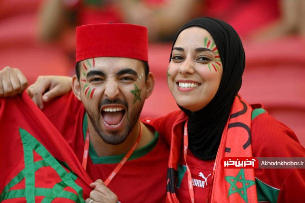عکس/ شور و حال هواداران مراکش در ورزشگاه