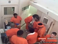 انتشار تصاویر دوربین‌های مداربسته از حمله وحشیانه دو زندانی به یک هم‌بند خود