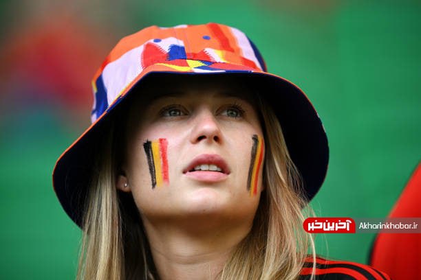 عکس/ شمایل هواداران بلژیک در ورزشگاه
