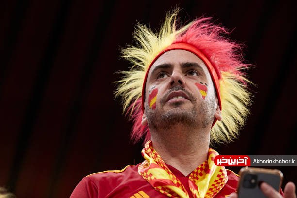 عکس/ حال و هوای هواداران اسپانیا در ورزشگاه قطر
