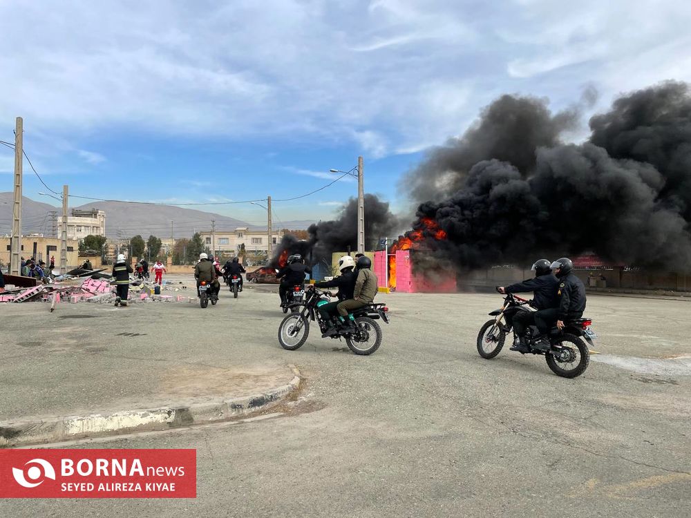 مانور بزرگ امداد و نجات در شهرستان قدس