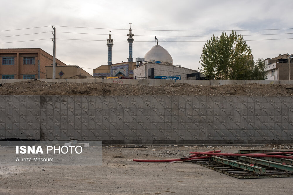 پروژه بزرگراه شهید بروجردی و کارخانه تولید آسفالت تهران