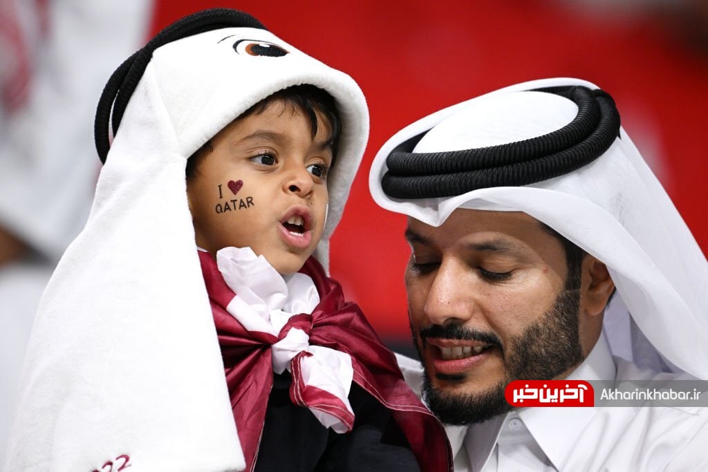 عکس/ شور و حال هواداران قطر و هلند در ورزشگاه