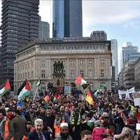 تظاهرات شهروندان آلمانی با شعار «آمریکایی برگرد به خانه‌ات»
