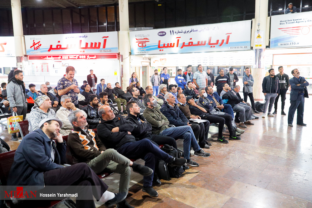 عکس/ جو ترمینال جنوب تهران در زمان تماشای بازی تیم ملی ایران و آمریکا 