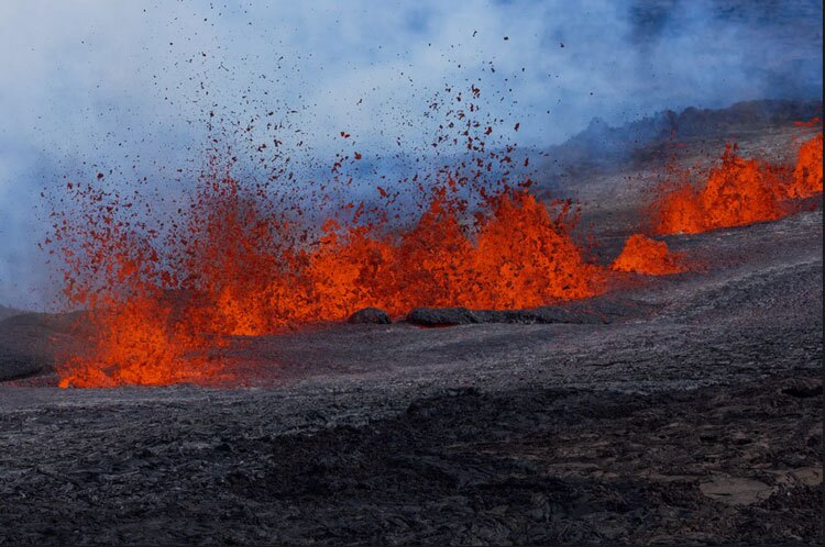 آتشفشانی فعال شده در هاوایی