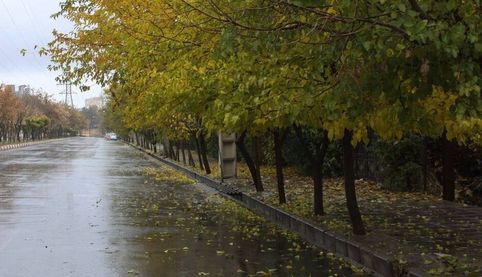 آغاز بارندگی در اردبیل همراه با نسیم سرد زمستانی