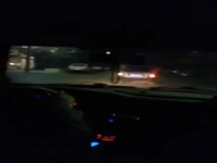 لحظه تعقیب و گریز خودروی پراید سرقتی در مشهد