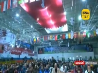 تماشای دسته جمعی بازی ایران و آمریکا در غزه