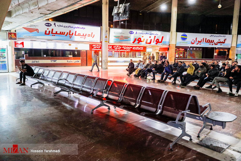 عکس/ جو ترمینال جنوب تهران در زمان تماشای بازی تیم ملی ایران و آمریکا 