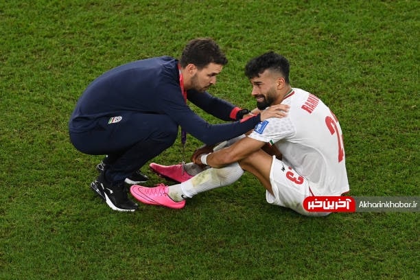 عکس/ اشک های رامین رضاییان پس از پایان بازی در جام جهانی