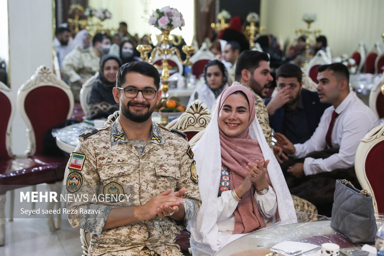عکس/ مراسم سراسری جشن ازدواج ۲۵۴ سرباز وظیفه