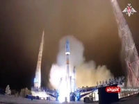 فیلمی از لحظه پرتاب جدیدترین ماهواره نظامی روسیه به فضا