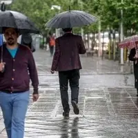 بارش باران در تهران؛ هوا سرد می‌شود