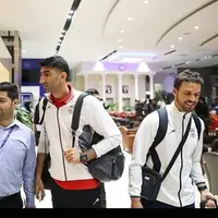 تصاویر بازگشت تیم ملی از قطر
