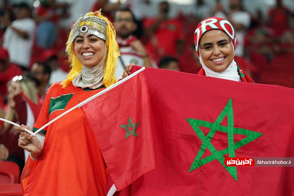 عکس/ شور و حال هواداران مراکش و کانادا در ورزشگاه