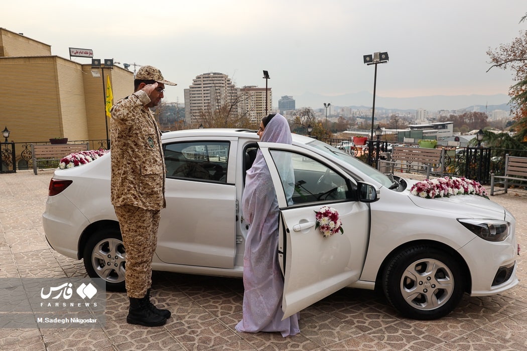 گزارشی دیدنی از جشن ازدواج سربازان