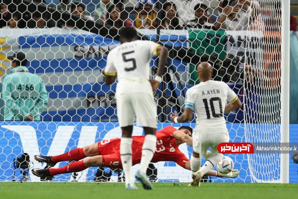 گل اول اروگوئه به غنا در جام جهانی قطر