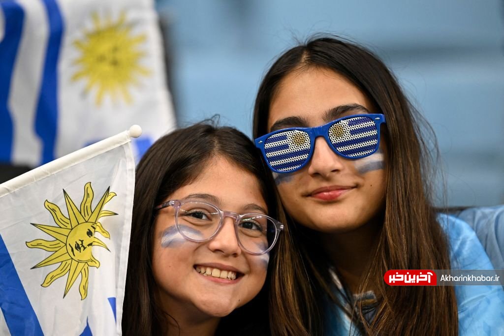 هواداران اروگوئه در ورزشگاه الجنوب قطر